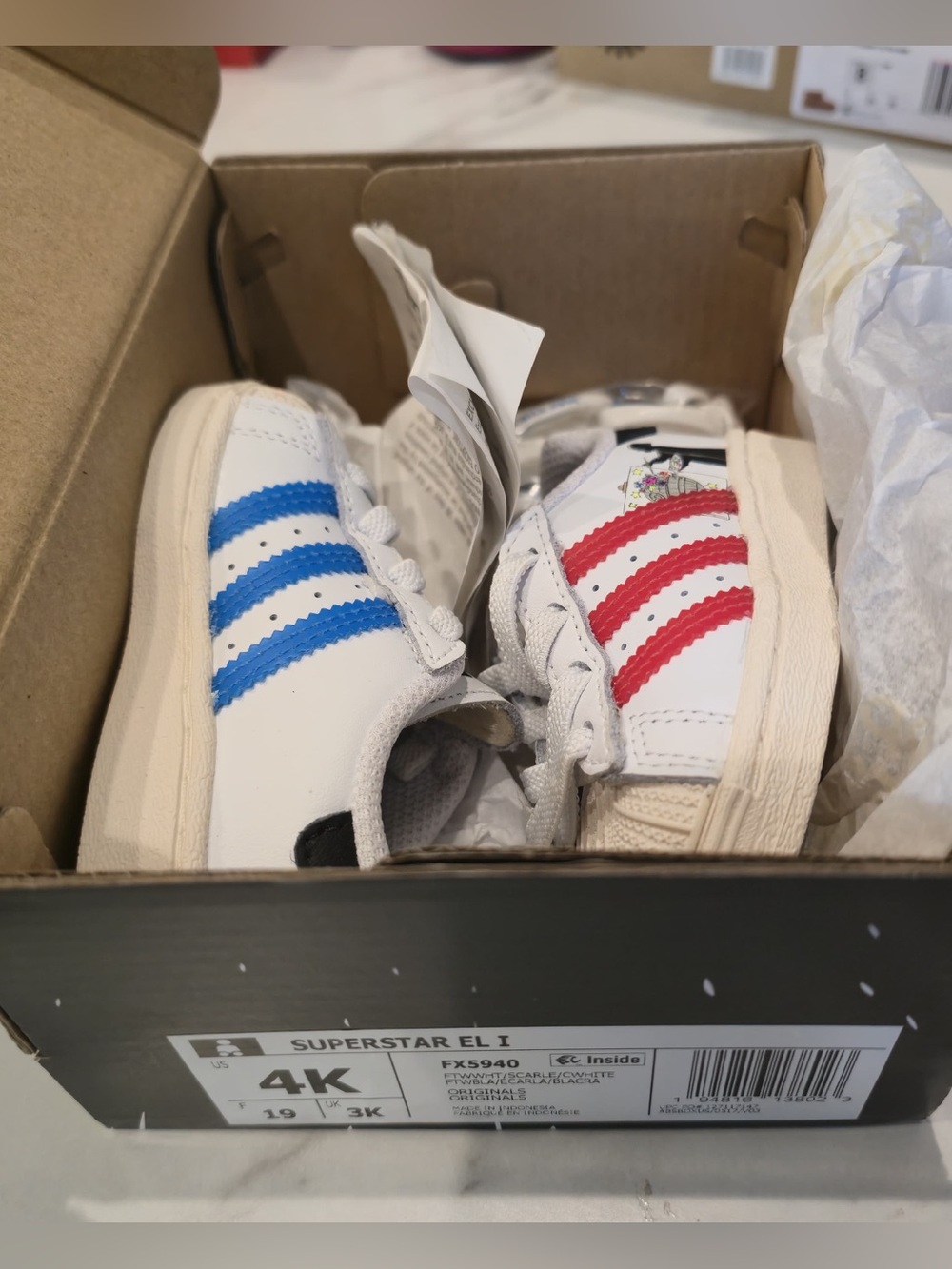 Adidas Superstar Star Wars Size 4K Yoda Darth Vader New In Box Extra Laces